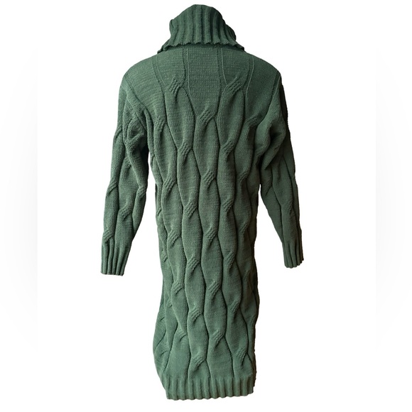 STITCHDROP Chenille Cable Knit Sweater Dress, Sz M - Picture 4 of 15